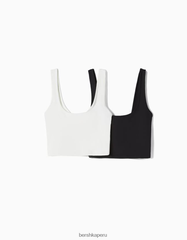 multicolor Bershka mujer paquete de 2 tapas 806J6B898