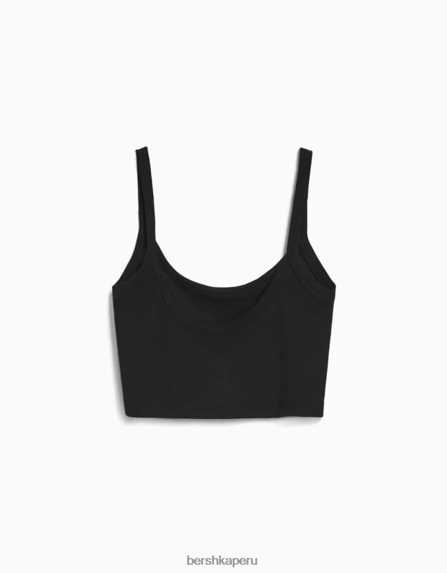 negro Bershka mujer camiseta sin mangas corta 806J6B2023