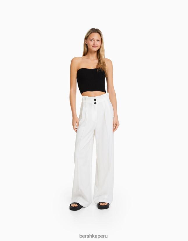 negro Bershka mujer corsé de canalé 806J6B725