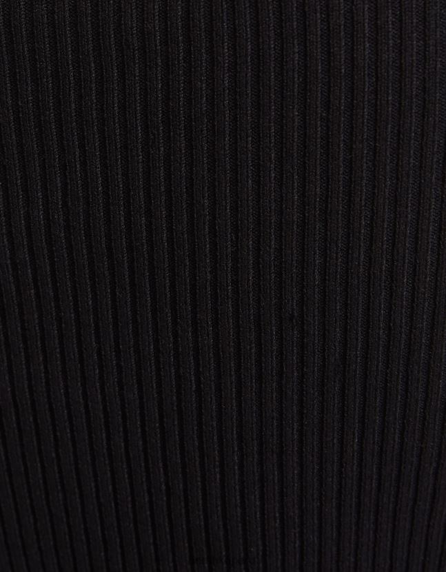 negro Bershka mujer corsé de canalé 806J6B725