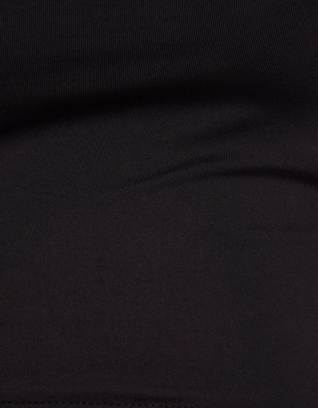 negro Bershka mujer parte superior bandeau 806J6B662