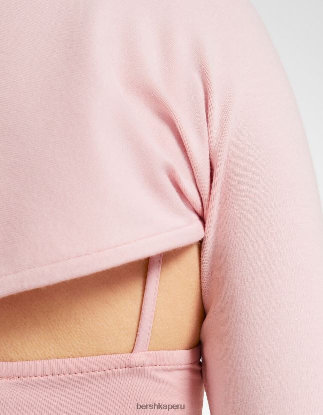 rosa Bershka mujer calentadores de brazos basicos 806J6B775