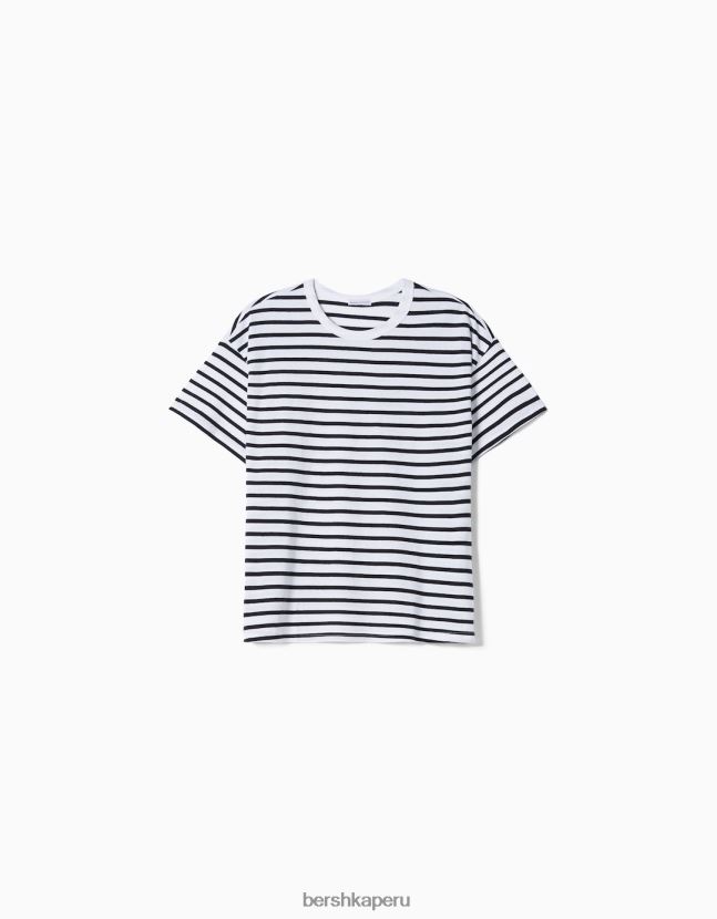 Armada Bershka mujer camiseta oversize de manga corta 806J6B320