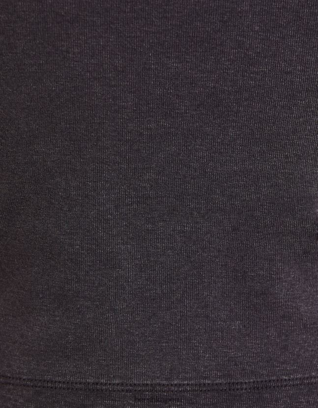 gris Bershka mujer camiseta ajustada de manga corta 806J6B478