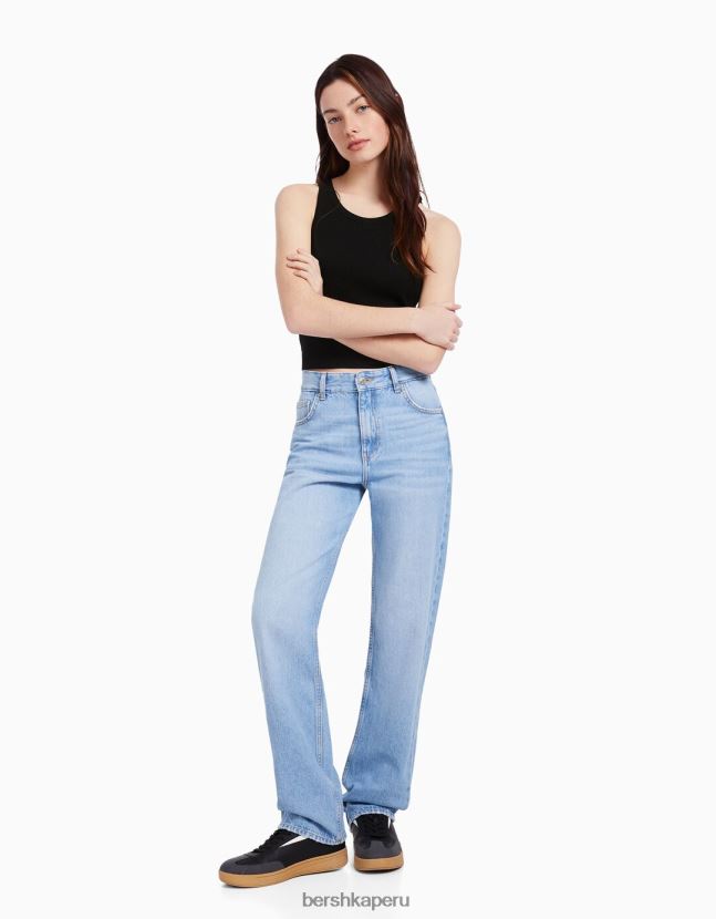 multicolor Bershka mujer Pack de 2 tops de canalé sin mangas 806J6B307