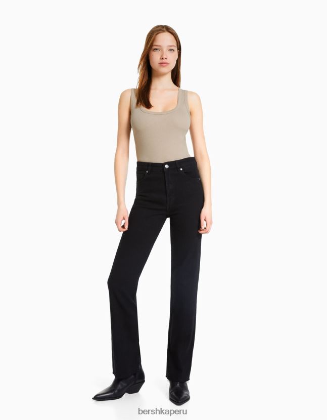 multicolor Bershka mujer Pack de 2 tops de canalé sin mangas 806J6B402