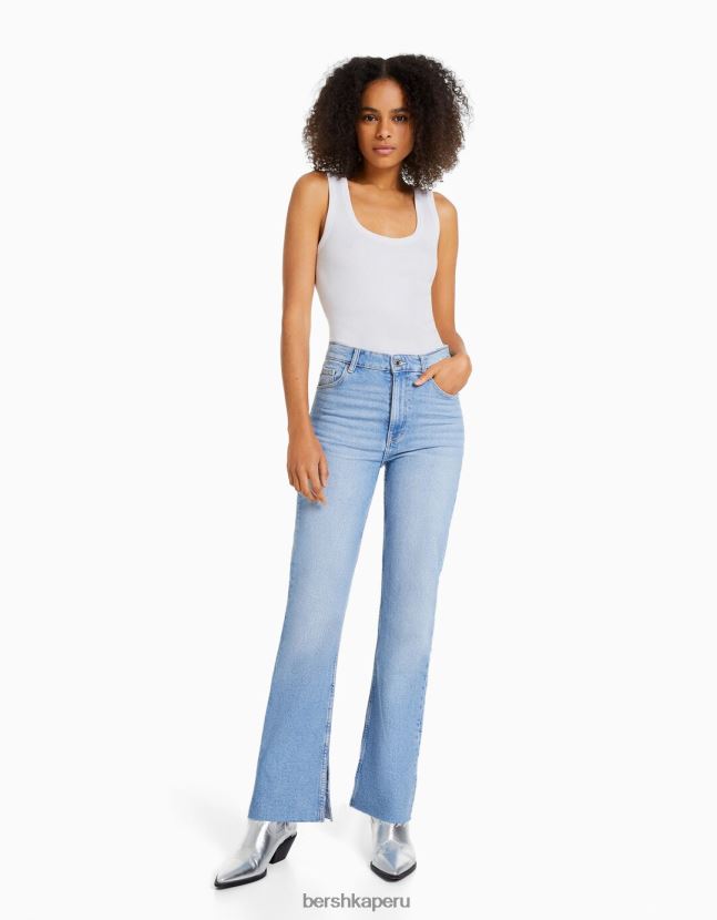 multicolor Bershka mujer Pack de 2 tops de canalé sin mangas 806J6B403