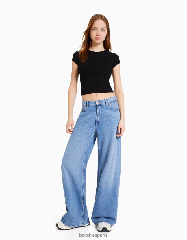 multicolor Bershka mujer pack de 2 camisetas canalé manga corta 806J6B331