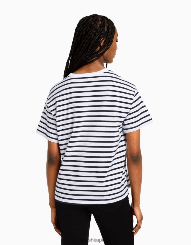 multicolor Bershka mujer pack de 2 camisetas oversize de manga corta 806J6B636