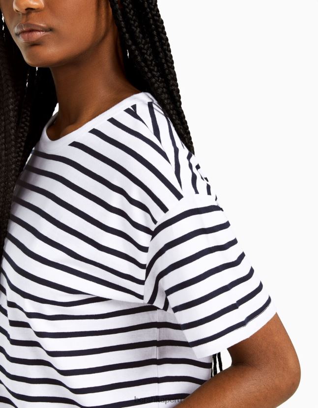 multicolor Bershka mujer pack de 2 camisetas oversize de manga corta 806J6B636