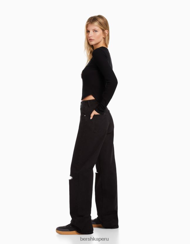 otro Bershka mujer camiseta de manga corta con estampado de zepelín led 806J6B553