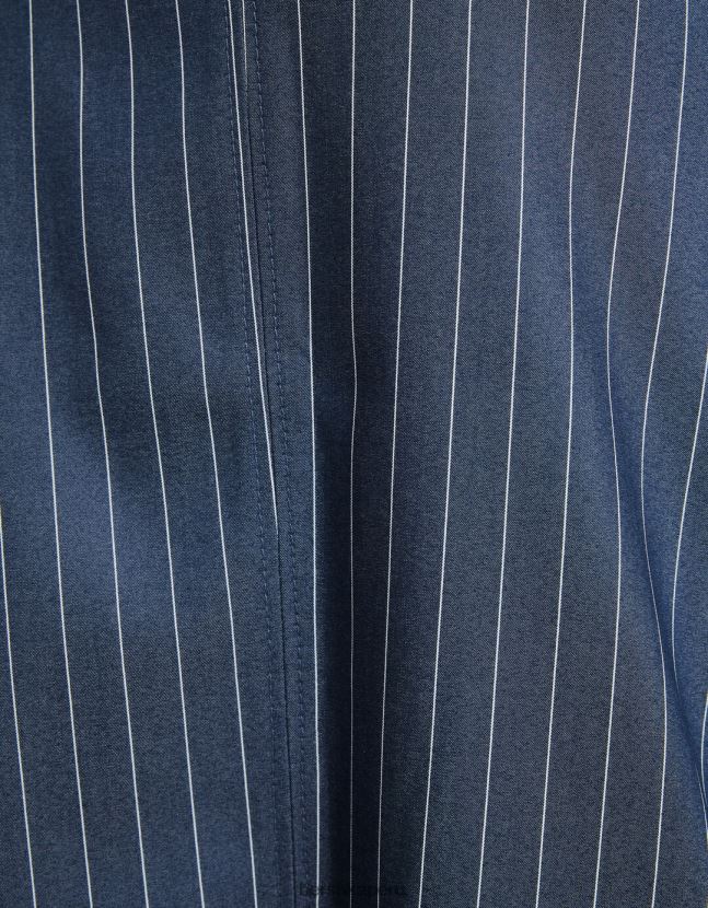azul oscuro Bershka mujer chaleco de vestir a rayas diplomáticas con hombros descubiertos 806J6B1188