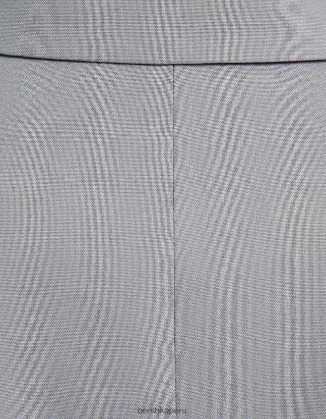 gris Bershka mujer blazer corto de vestir 806J6B1199