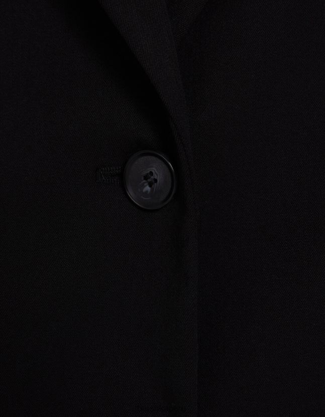 negro Bershka mujer blazer de sastre holgado con corte femenino 806J6B1203