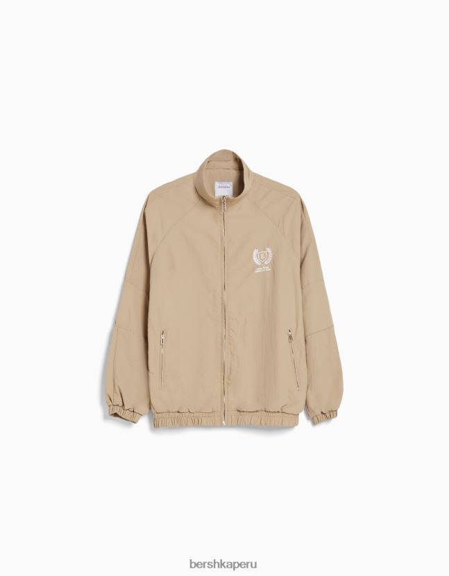 camello Bershka mujer cortavientos de nailon 806J6B1121