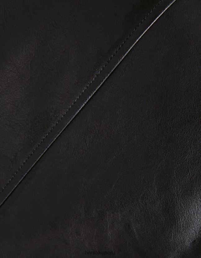 otro Bershka mujer chaqueta biker de piel sintética 806J6B1094