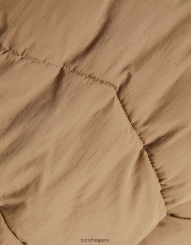 visón Bershka mujer chamarra acolchada oversize de nailon 806J6B1128