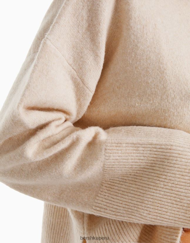 arena Bershka mujer suéter de gran tamaño 806J6B1009