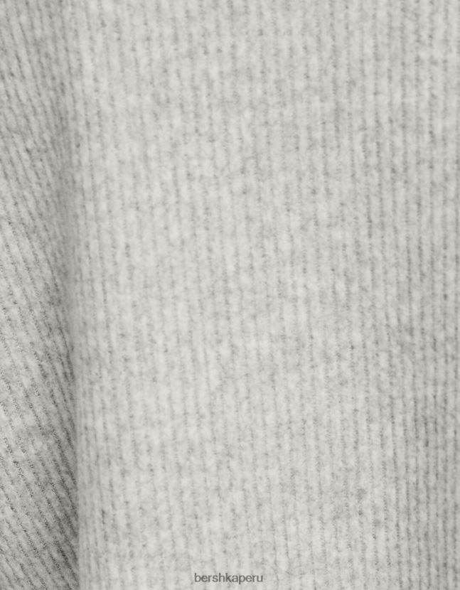 gris Bershka mujer suéter corto 806J6B1036