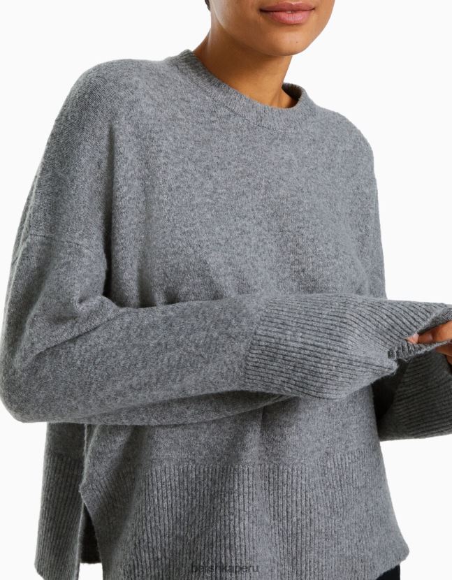 gris Bershka mujer suéter de gran tamaño 806J6B1010