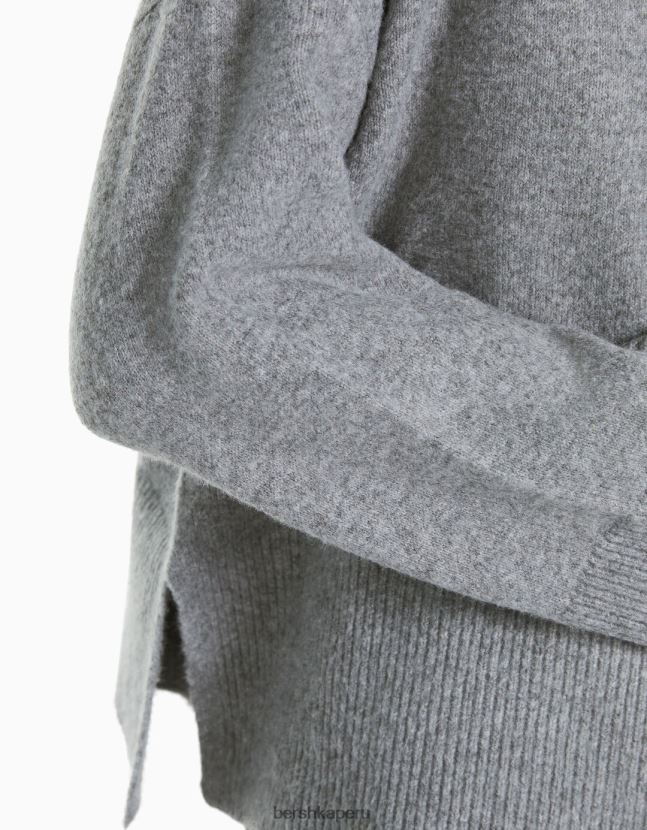 gris Bershka mujer suéter de gran tamaño 806J6B1010