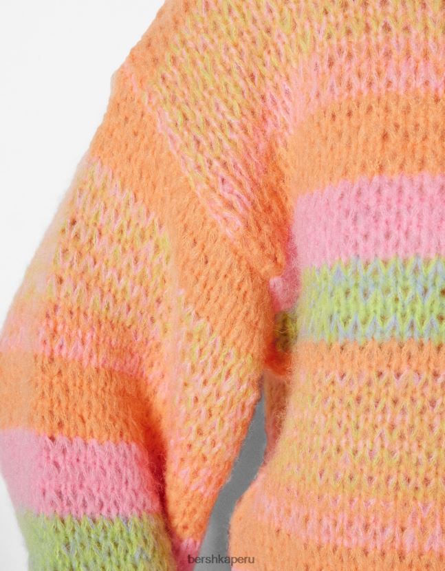 otro Bershka mujer jersey de cuello redondo con rayas 806J6B1078