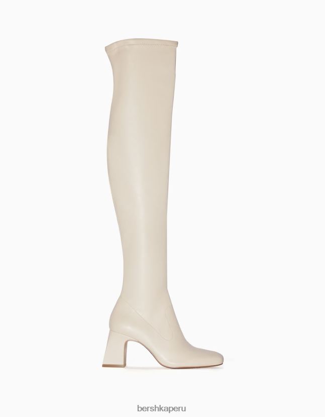 crudo Bershka mujer botas mosqueteras con tacón medio 806J6B2300