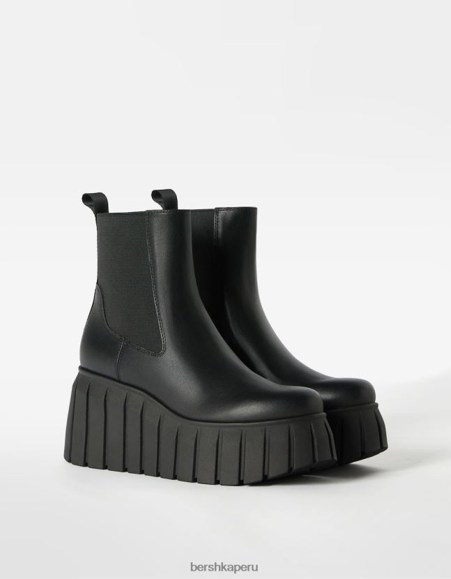 negro Bershka mujer Botines plataforma xl con elásticos 806J6B2277