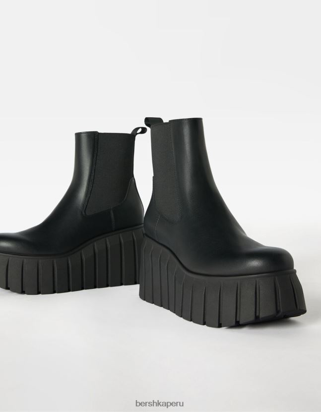 negro Bershka mujer Botines plataforma xl con elásticos 806J6B2277
