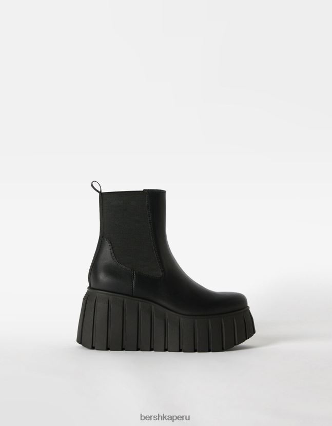 negro Bershka mujer Botines plataforma xl con elásticos 806J6B2277