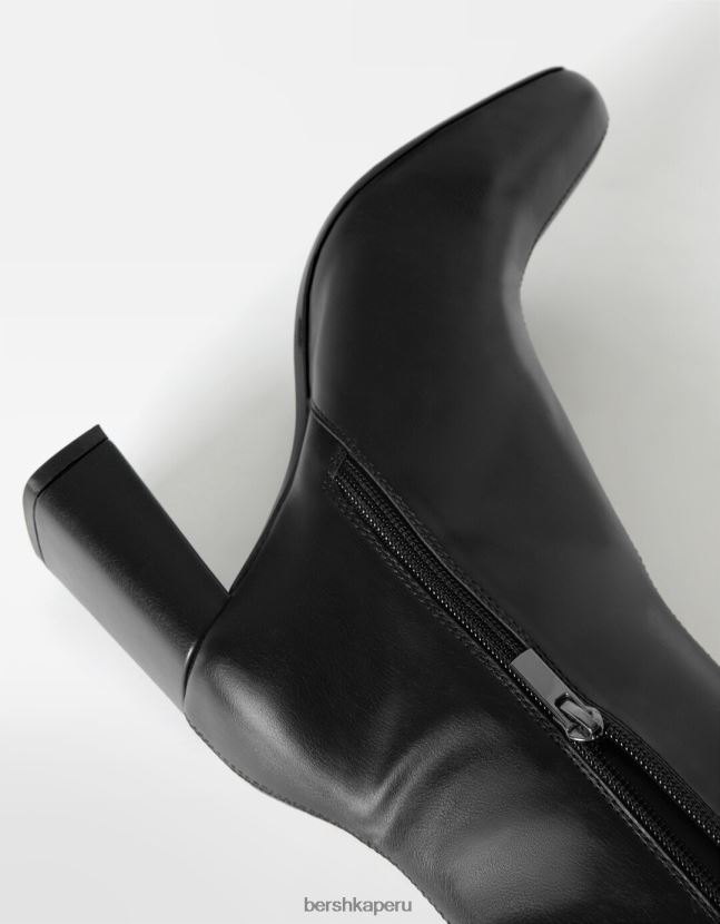 negro Bershka mujer botines ajustados con tacón alto 806J6B2318
