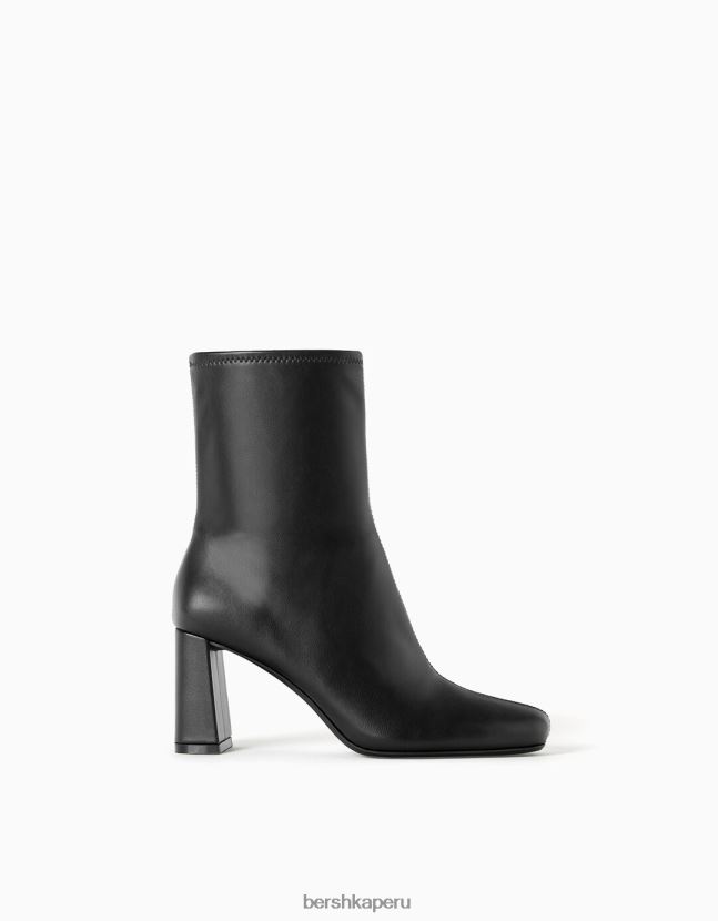 negro Bershka mujer botines ajustados con tacón alto 806J6B2318