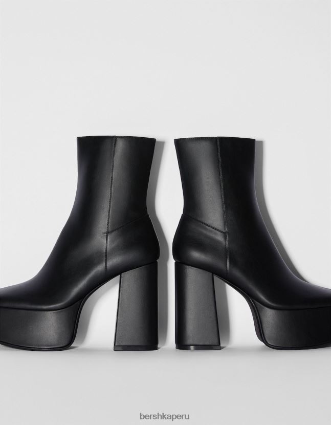 negro Bershka mujer botines tacón plataforma xl 806J6B2297