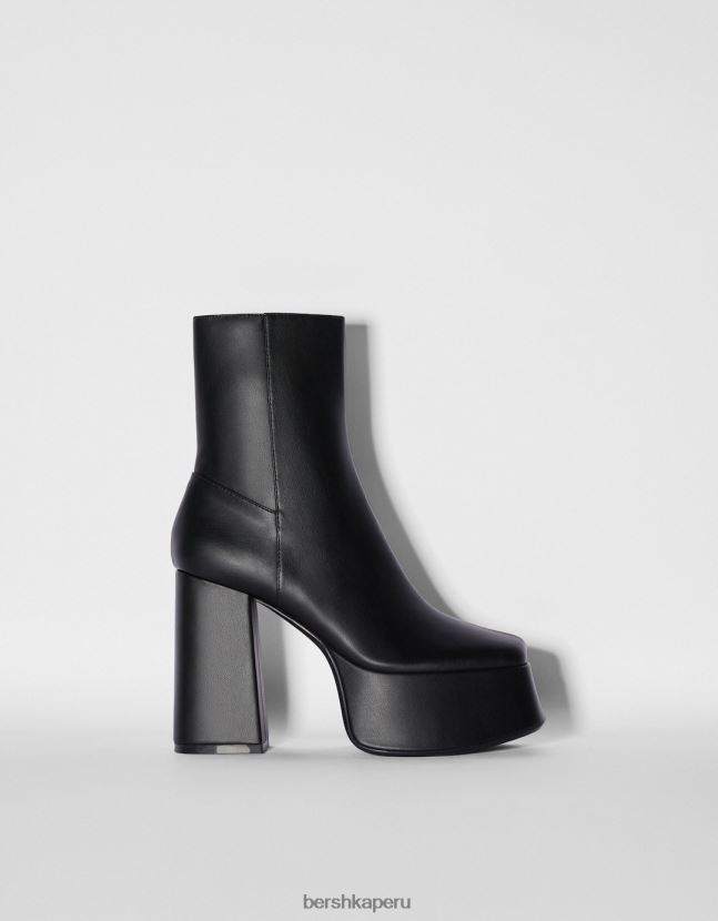 negro Bershka mujer botines tacón plataforma xl 806J6B2297