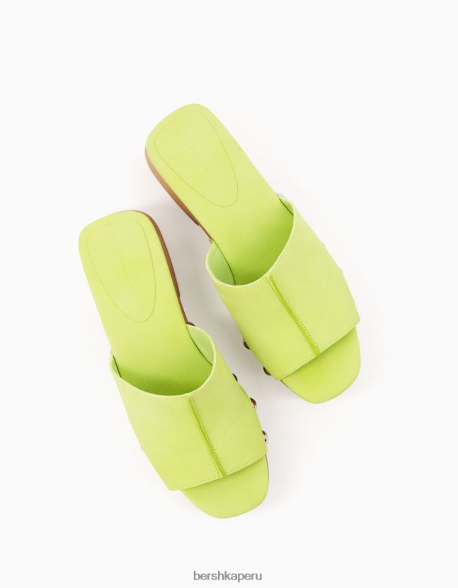 cal Bershka mujer zuecos de plataforma con tachuelas 806J6B2154