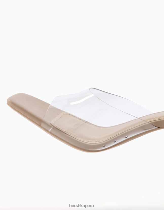 escarpado Bershka mujer mules con tacón de vinilo 806J6B2134