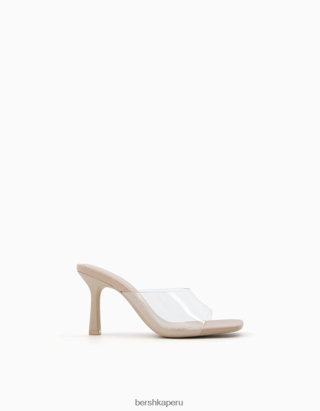 escarpado Bershka mujer mules con tacón de vinilo 806J6B2134