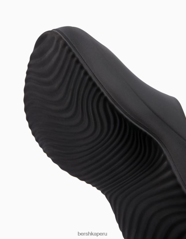 negro Bershka mujer sandalias con plataforma de goma 806J6B2222