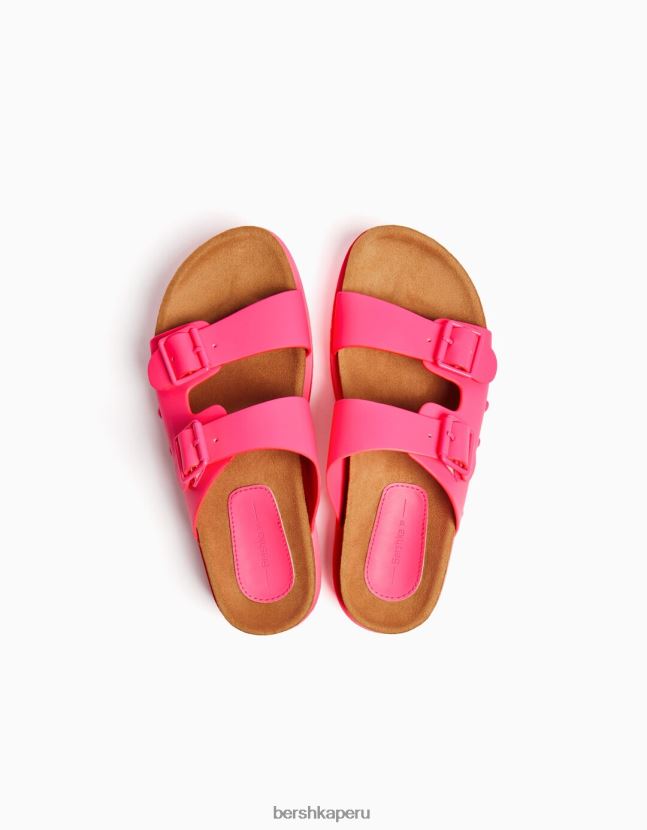no laves Bershka mujer sandalias planas plataforma hebillas 806J6B2220