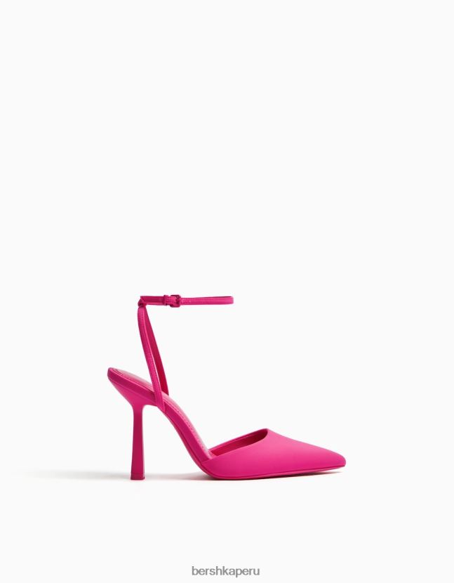 fucsia Bershka mujer zapatos de tacón con tiras destalonadas 806J6B2264