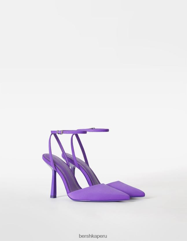 mora Bershka mujer zapatos de tacón con tiras destalonadas 806J6B2260