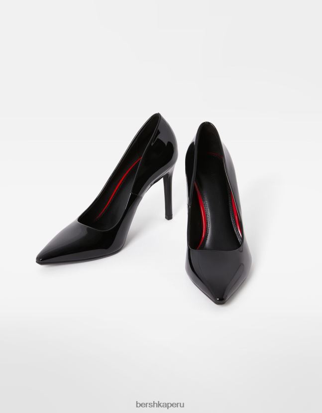 negro Bershka mujer zapatos brillantes de tacón alto 806J6B2243