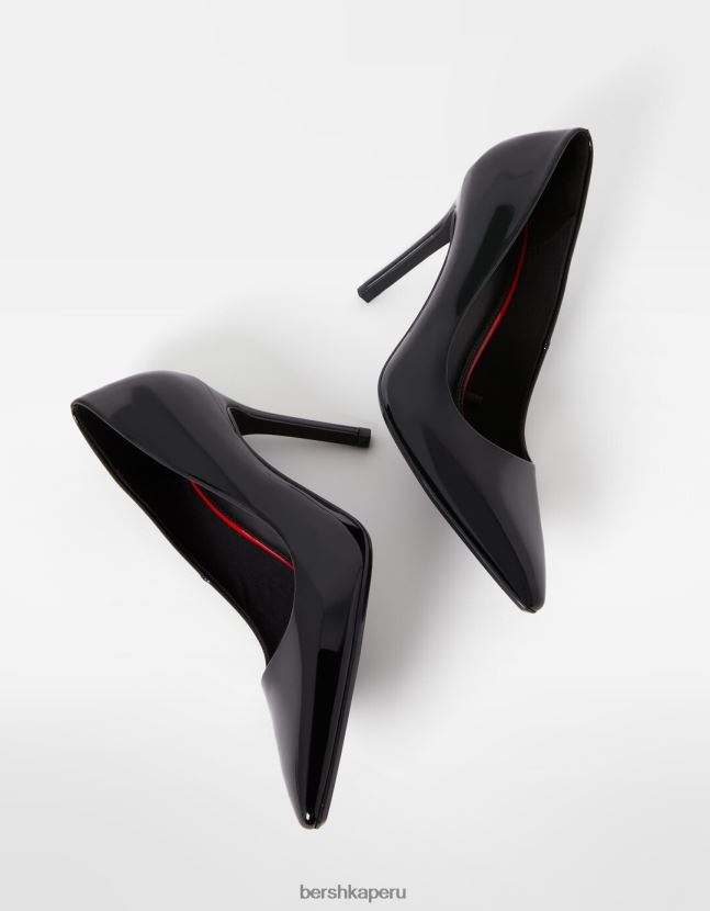 negro Bershka mujer zapatos brillantes de tacón alto 806J6B2243