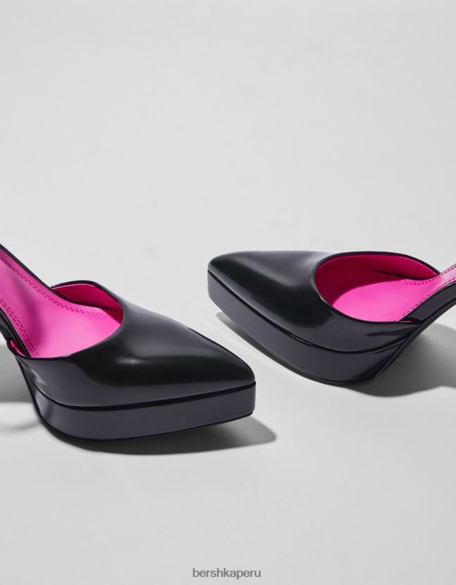 negro Bershka mujer zapatos de plataforma de tacón alto 806J6B2253