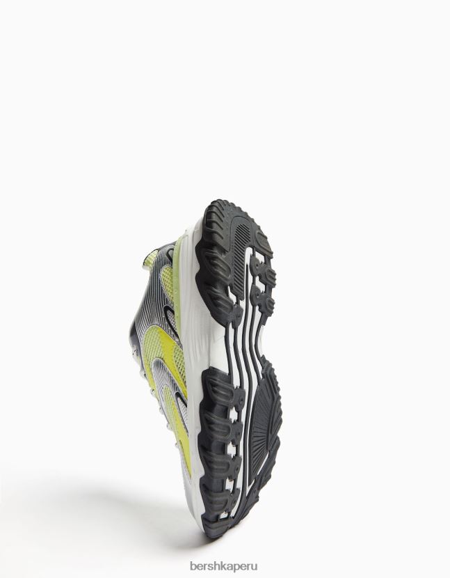 cal Bershka mujer zapatillas en contraste con detalle de malla 806J6B1879