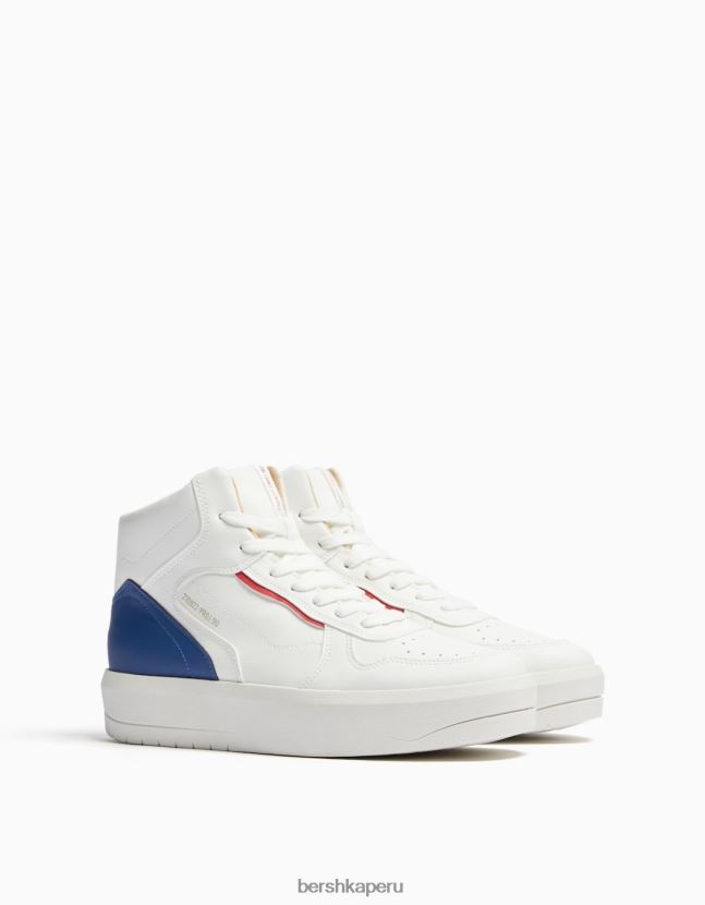 multicolor Bershka mujer tenis altos en contraste 806J6B2088