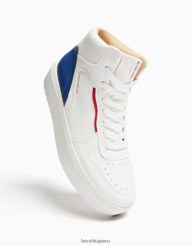 multicolor Bershka mujer tenis altos en contraste 806J6B2088