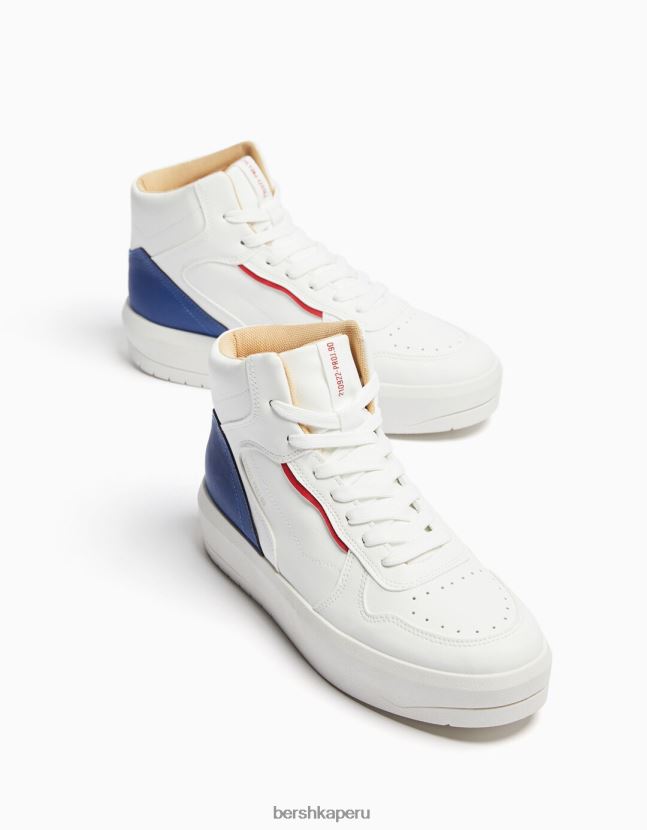 multicolor Bershka mujer tenis altos en contraste 806J6B2088