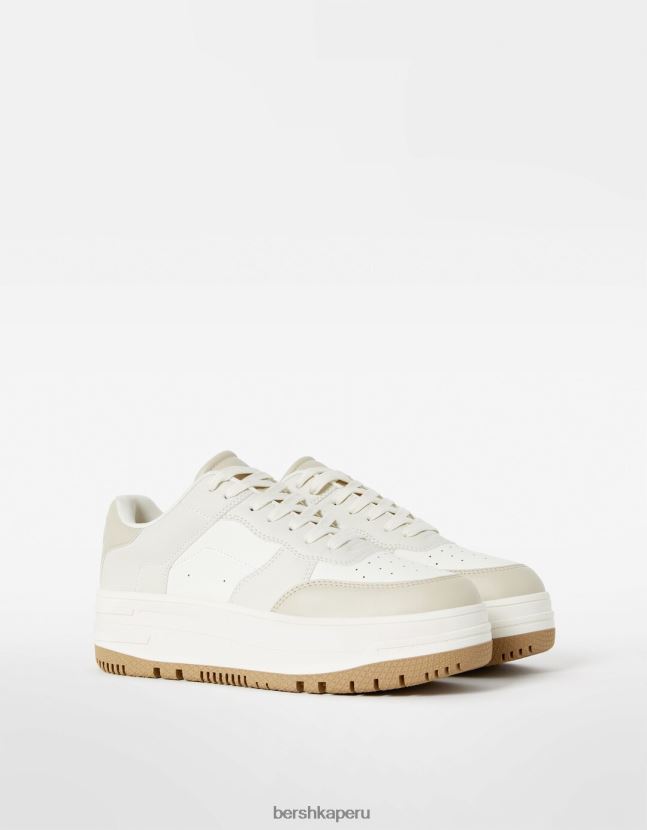 multicolor Bershka mujer tenis con plataforma en contraste 806J6B2082