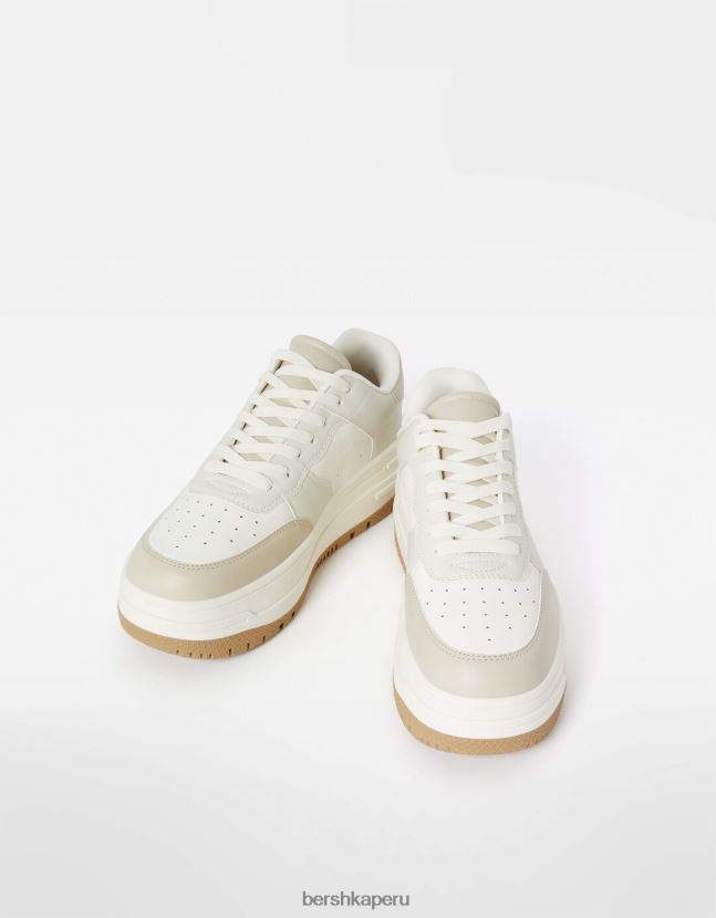 multicolor Bershka mujer tenis con plataforma en contraste 806J6B2084
